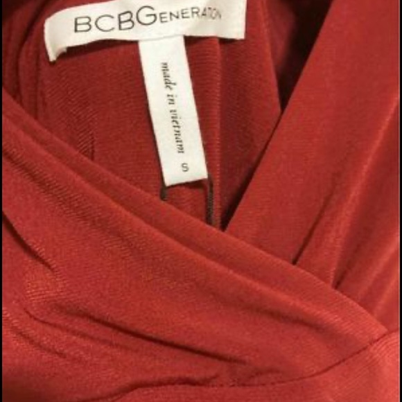 BCBGeneration Deep Red Jumpsuit, smalll - Picture 2 of 8